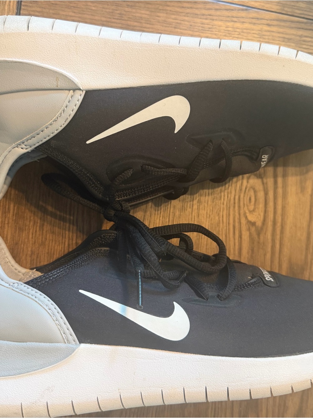 Nike Black and White Casual Lace-Up Sneakers